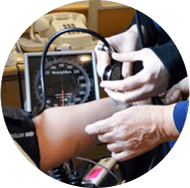 Luke: taking blood pressure